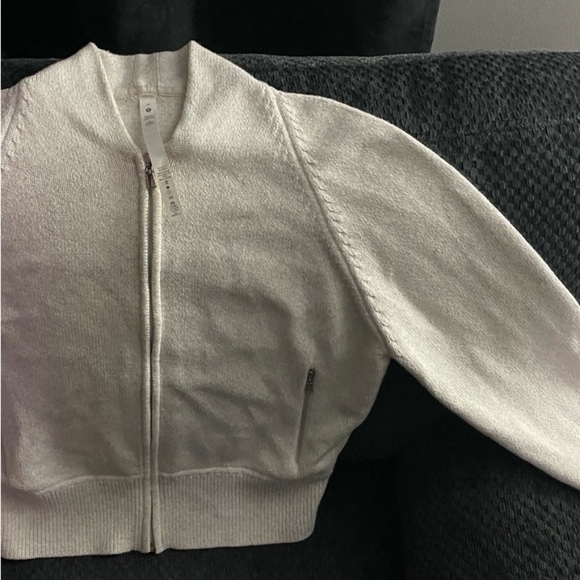 Lululemon cotton blend full zip sweater - Picture 5 of 10